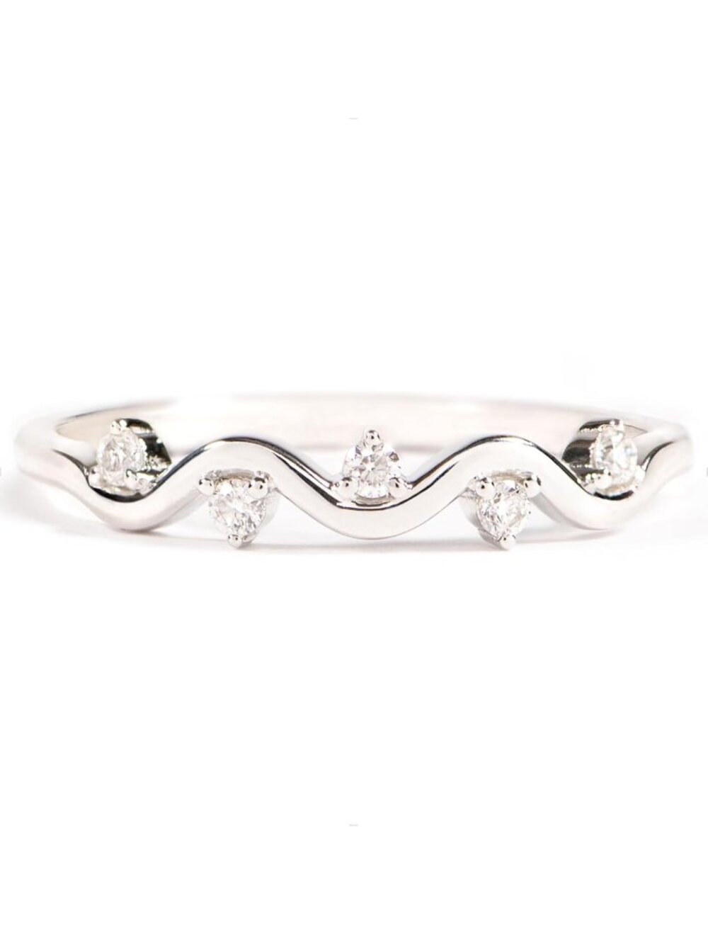 925 Sterling Silver Stackable Wave Rings for Women - Fashion Midi & Pinky
